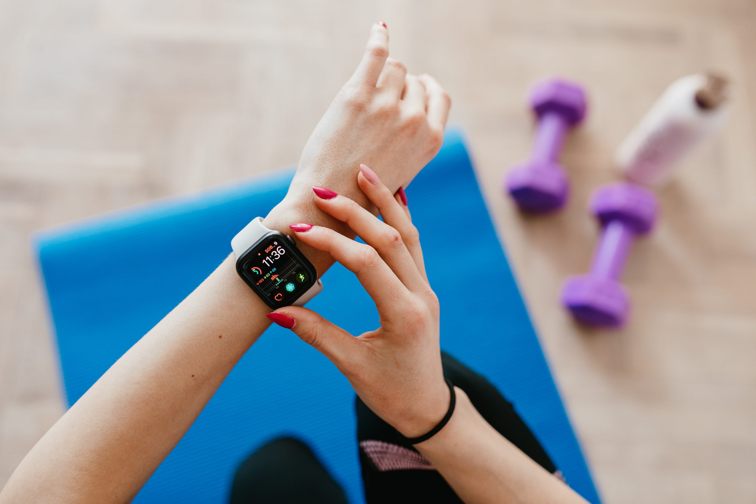 Recording your fitness level with a smartwatch