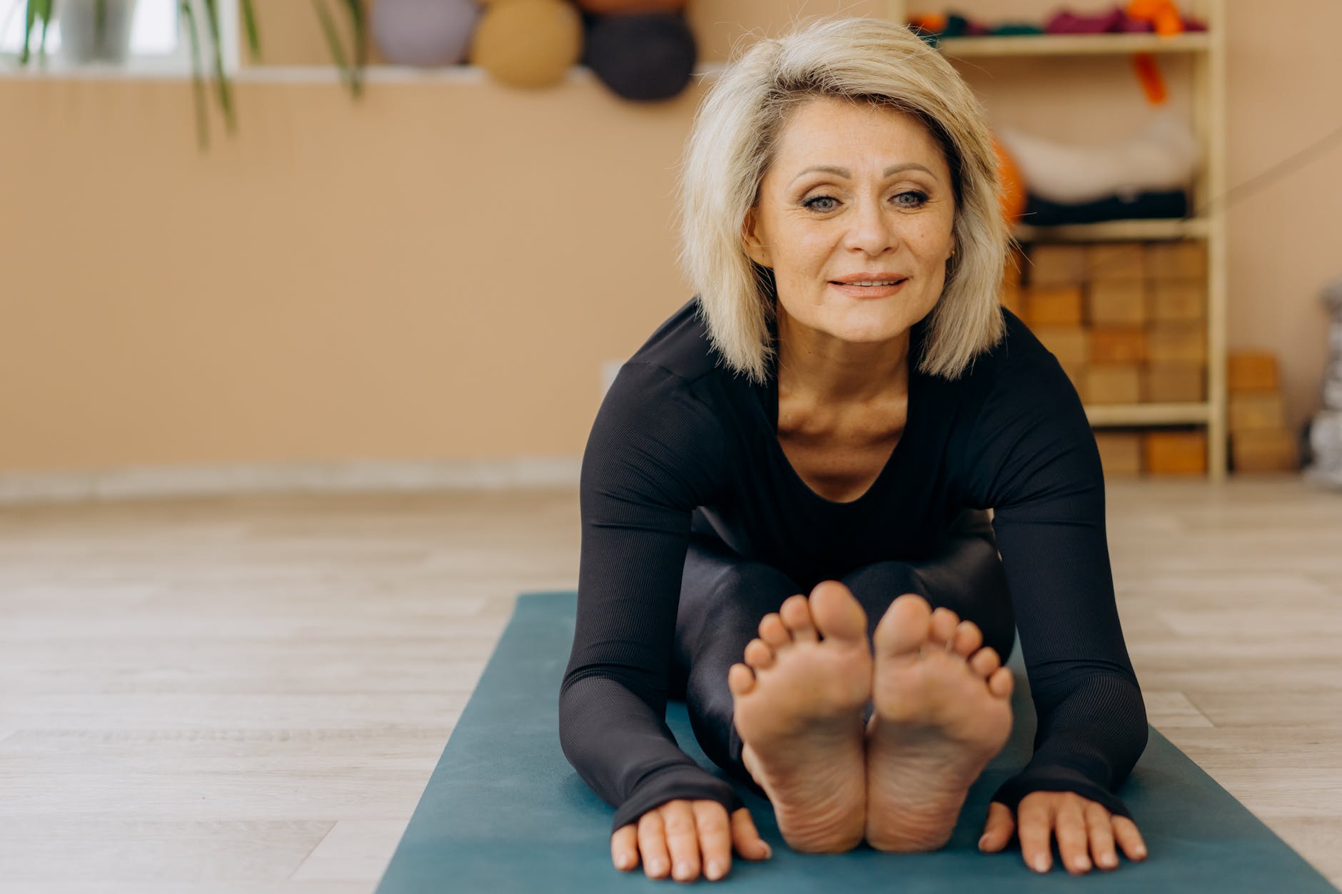 This Yoga posture creates a calming effect throughout your central nervous system.