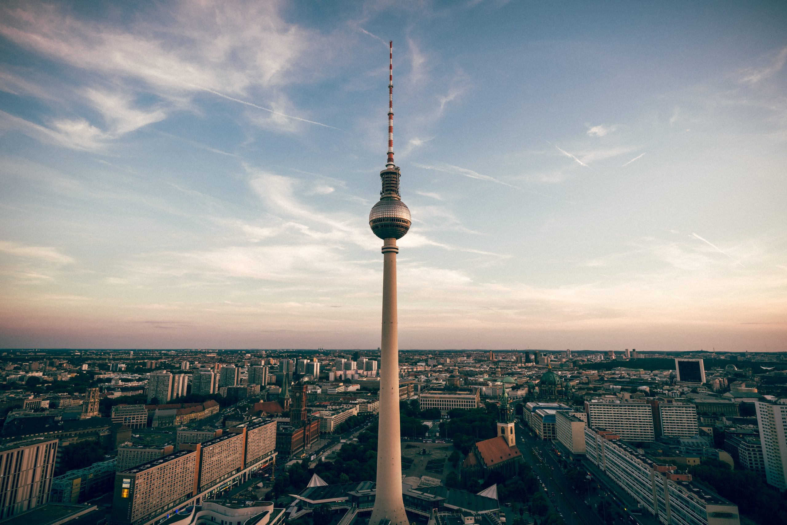 The skyline of Berlin, Germany