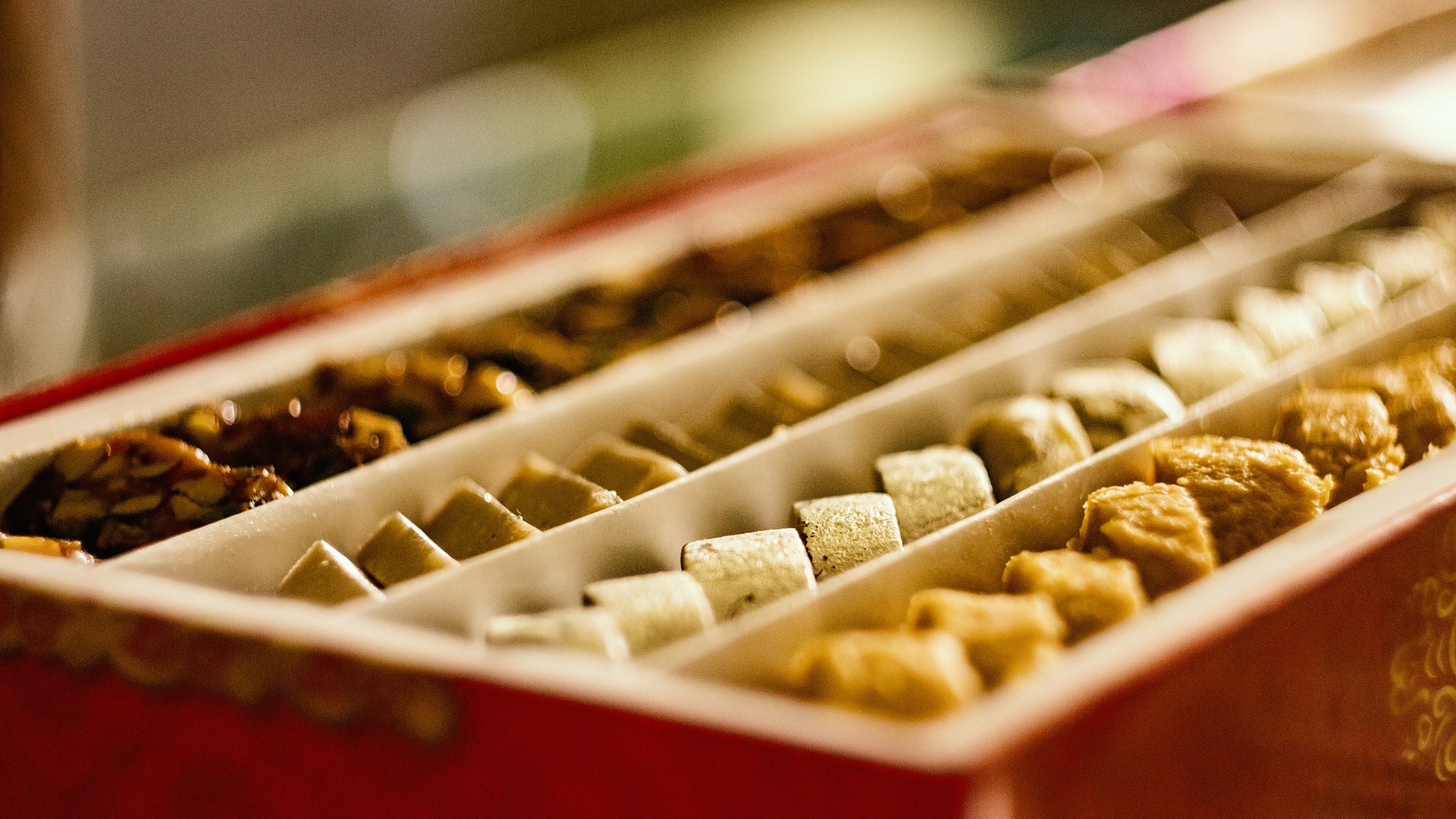 A selection of Indian sweets to celebrate Diwali