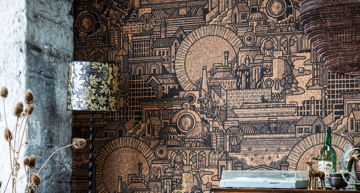 Speciality wallpaper with intricate prints gives a room a new lease of life.