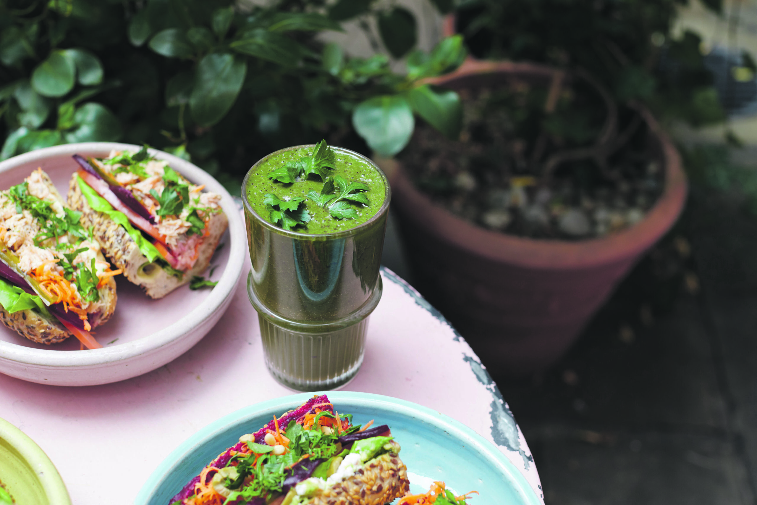 An enticing selection of colourful vegan food from Farm Girl.