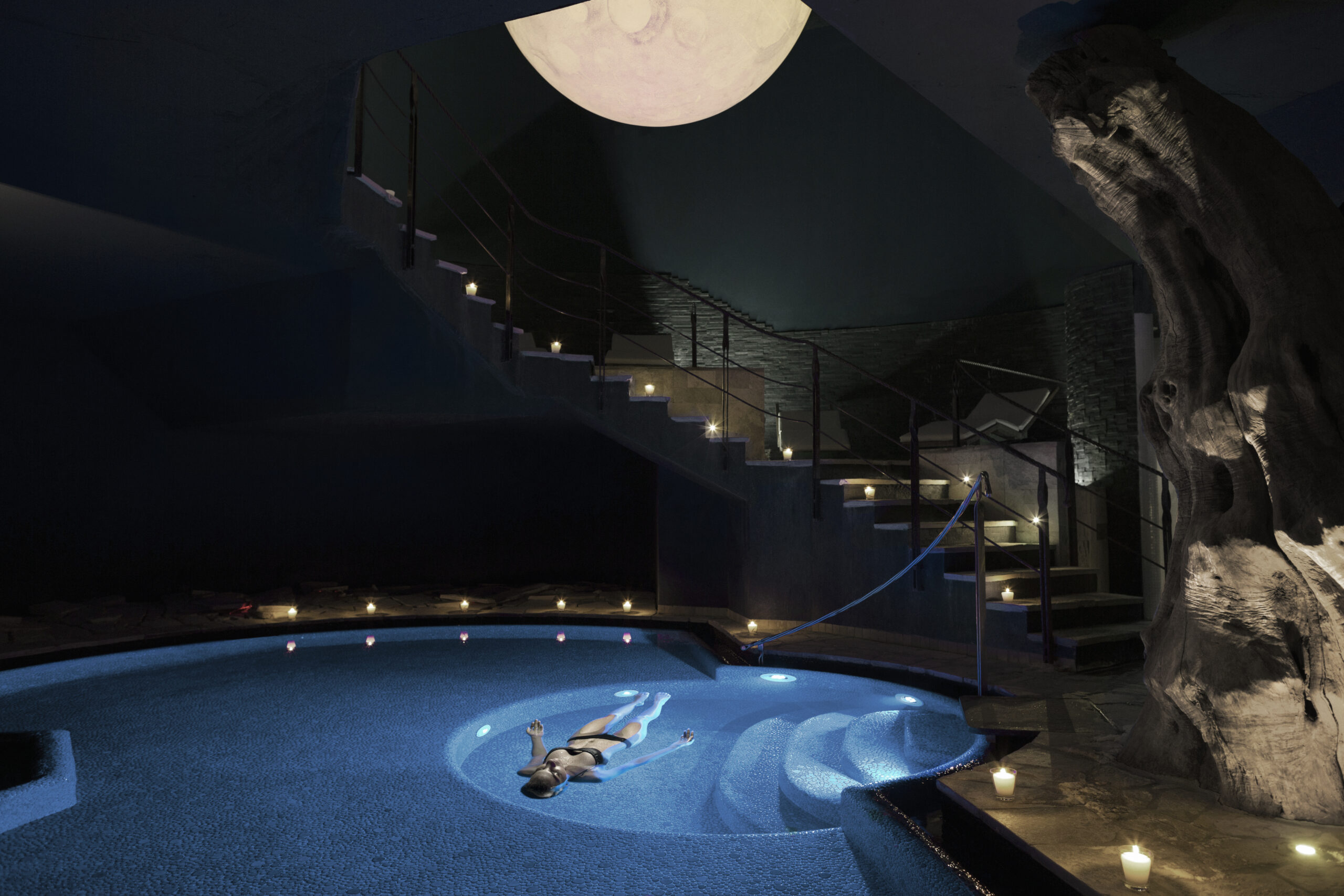 The calming infinity pool at the Lefay Resort & Spa in Lake Garda, Italy.