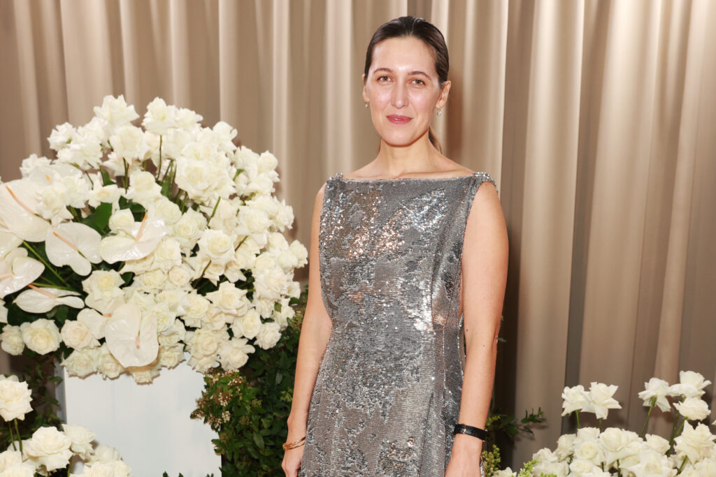 Photo of Emilia Wickstead attending the British Vogue 'Forces For Change' dinner at The Londoner Hotel.