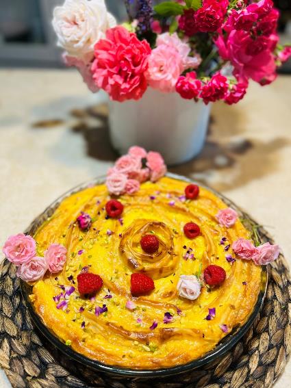 Raspberry and Lemon Filo Pie