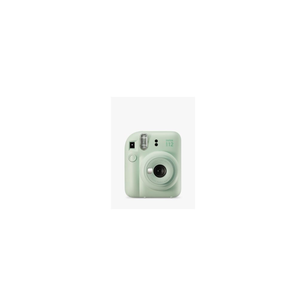 Instant camera in mint green