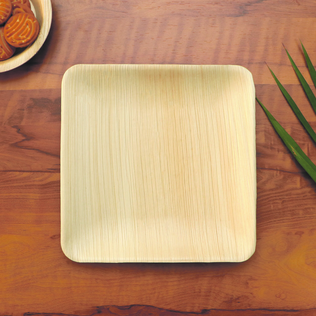 Ecoleaf compostable plate on table