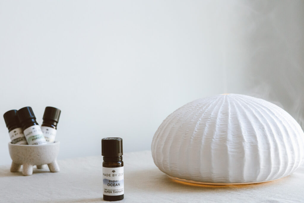 Made by Zen Oceana aroma diffuser shaped like a domed shell
