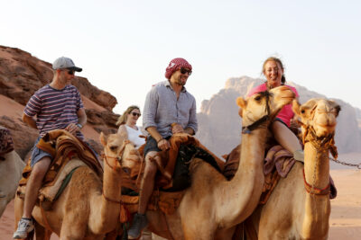 solo travel trip riding camel activity 