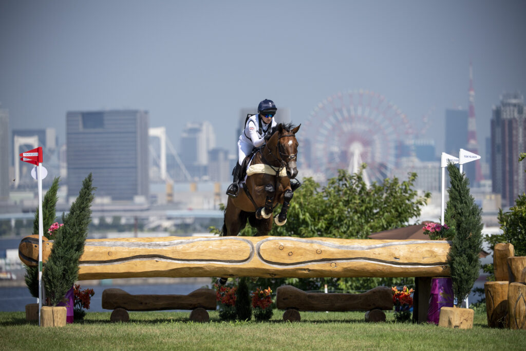 Olympian Laura Collett in Tokyo, Japan