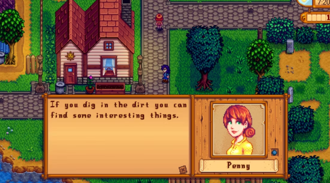 Screengrab of Stardew Valley dialogue box