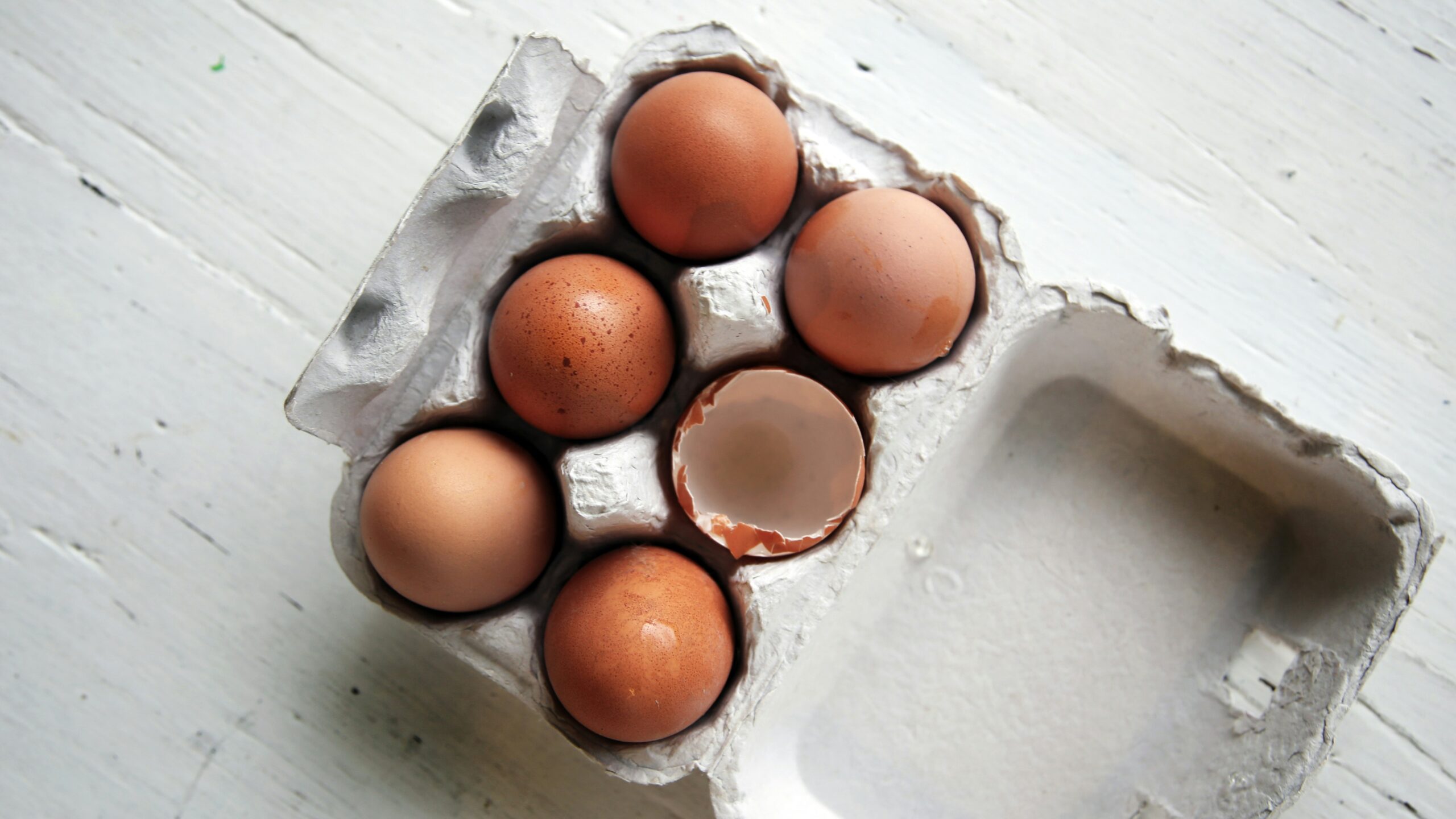 A carton of eggs