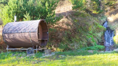 outdoor wellness sauna