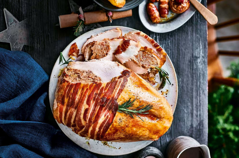 Truffle-stuffed turkey crown