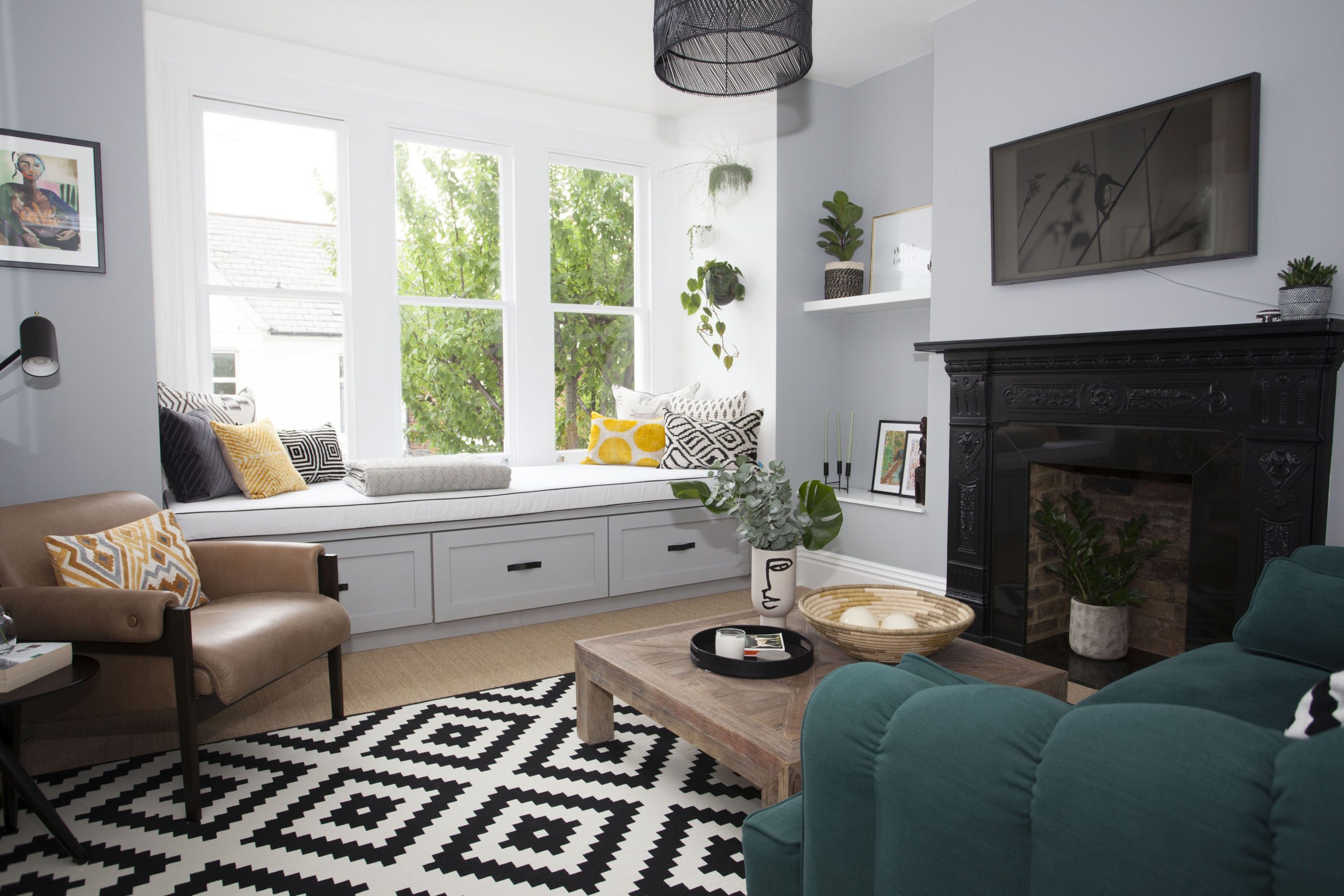 A homely living room interior designed by Interior Fox 