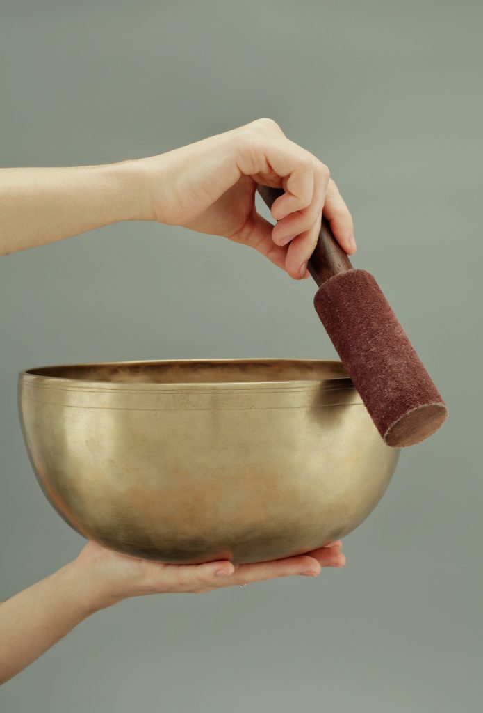 Relaxing with the powerful healing properties of Tibetan singing bowls
