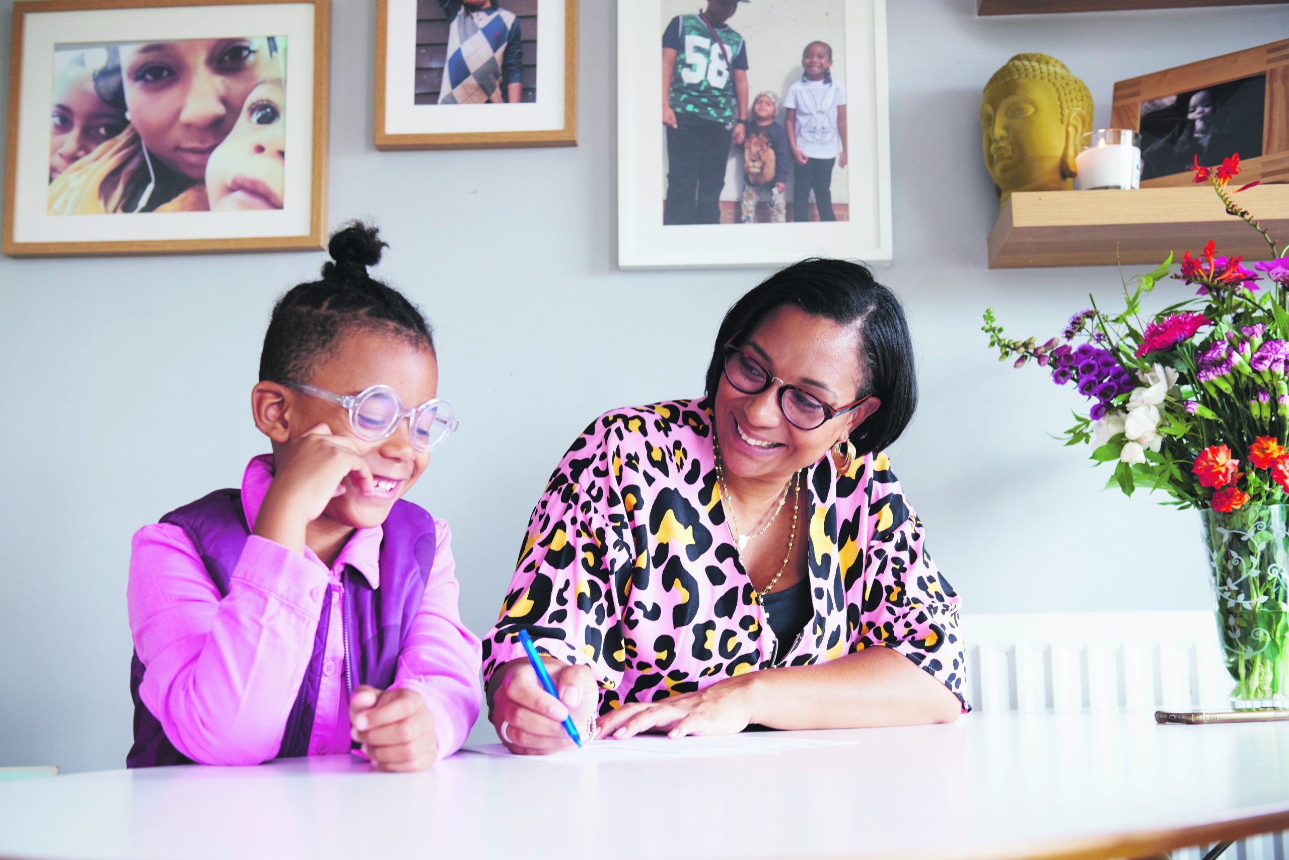 A mother talks to her daughter about the future.