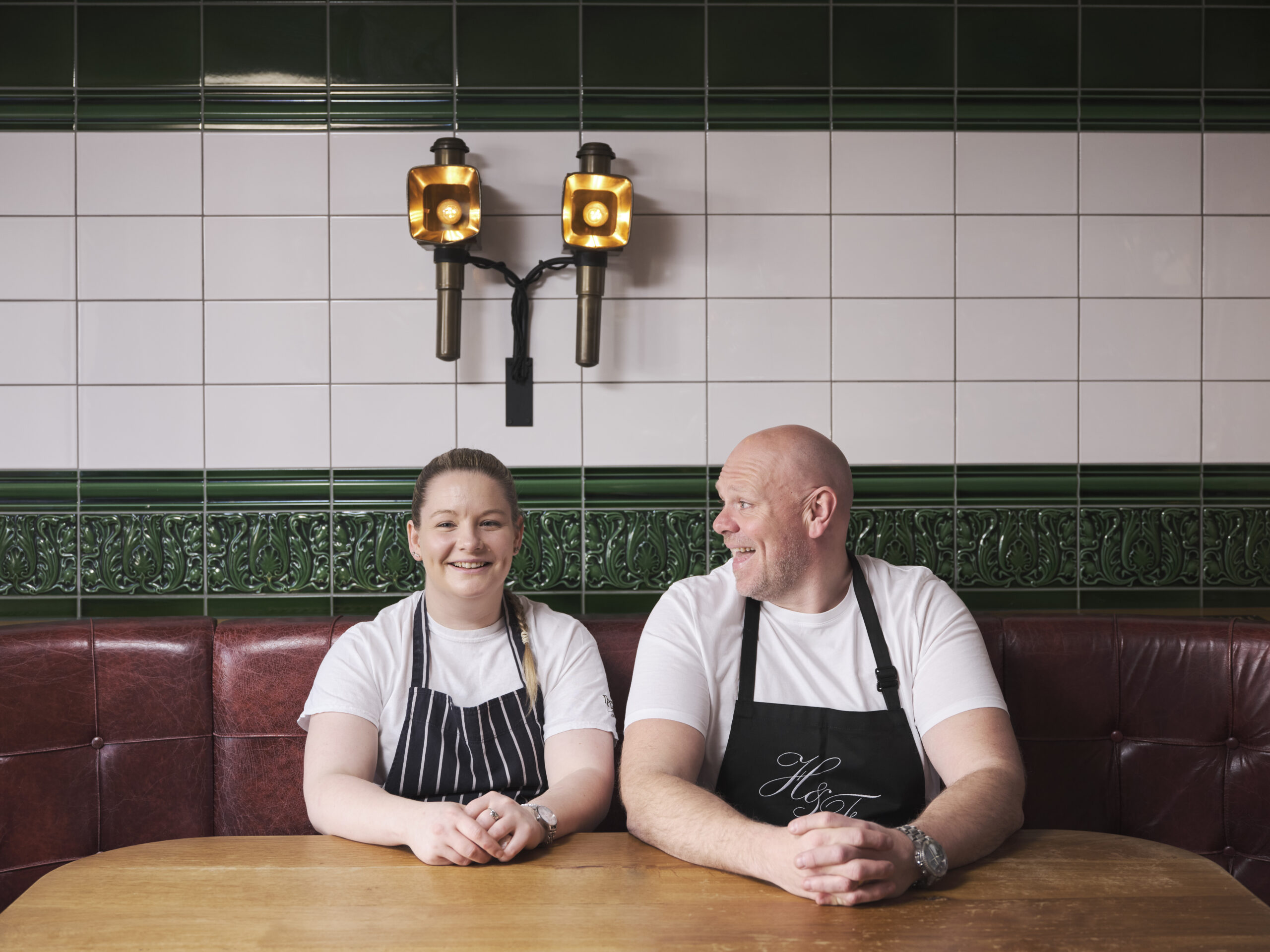 Head Chef Sarah Hayward and Tom Kerridge