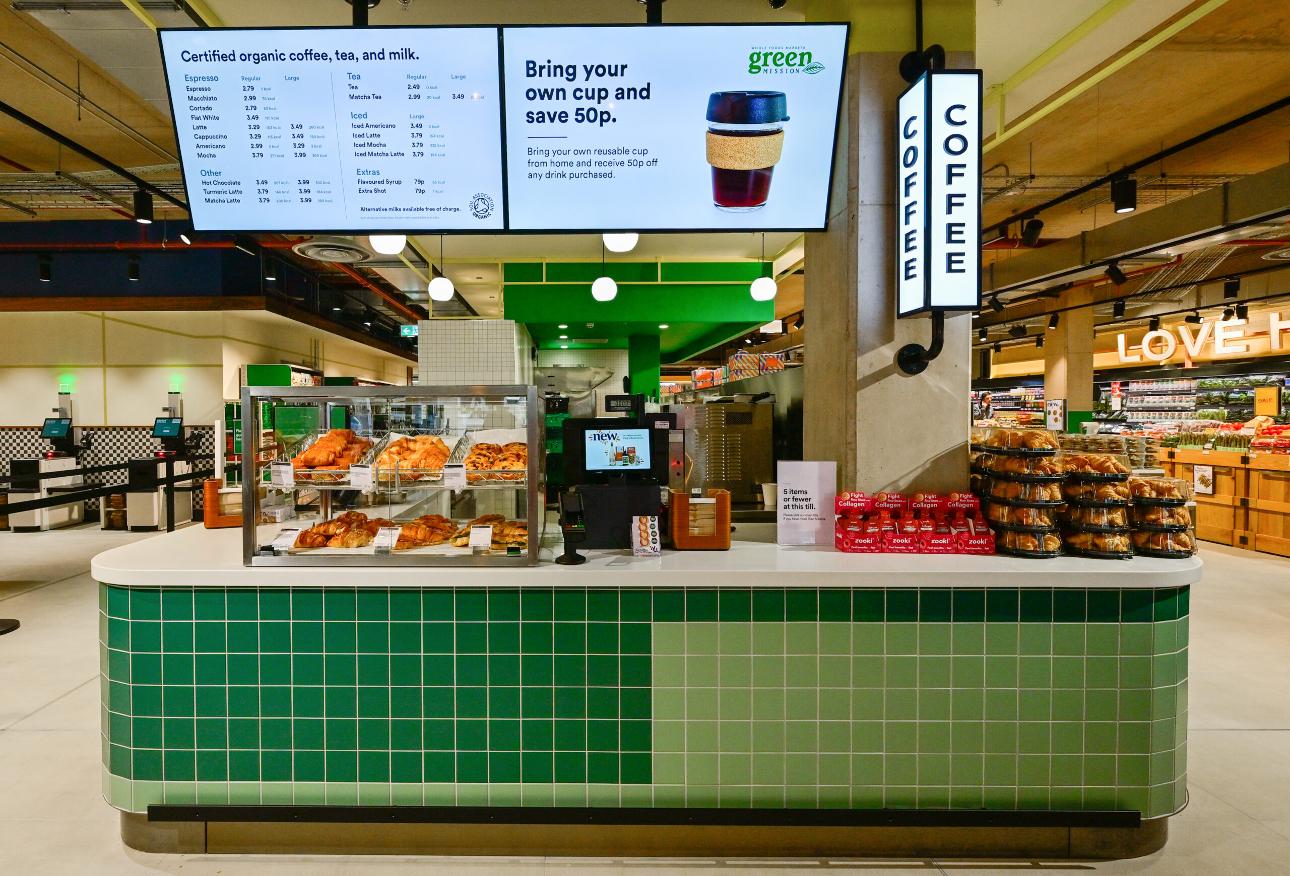 Whole Foods cafe bar