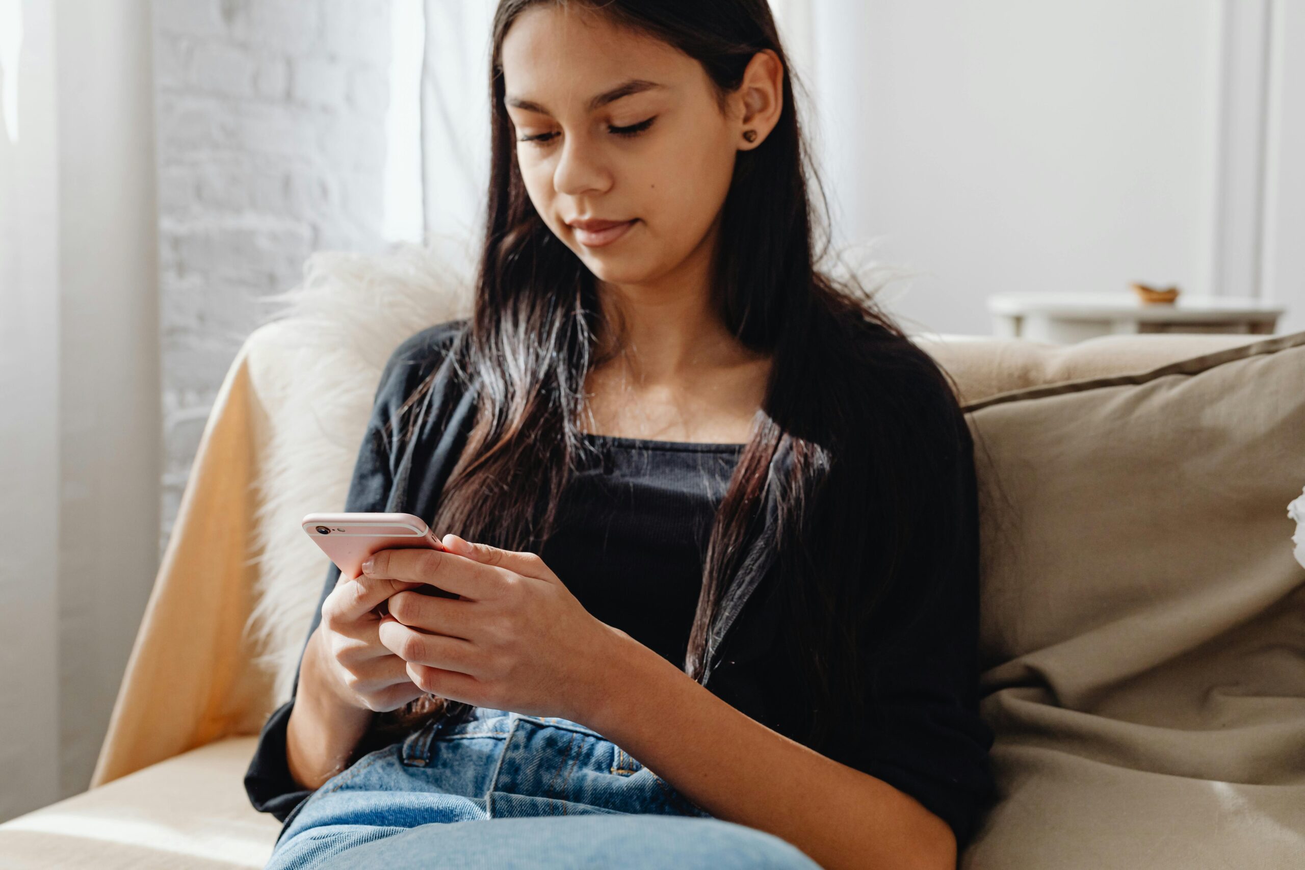 Woman on her phone