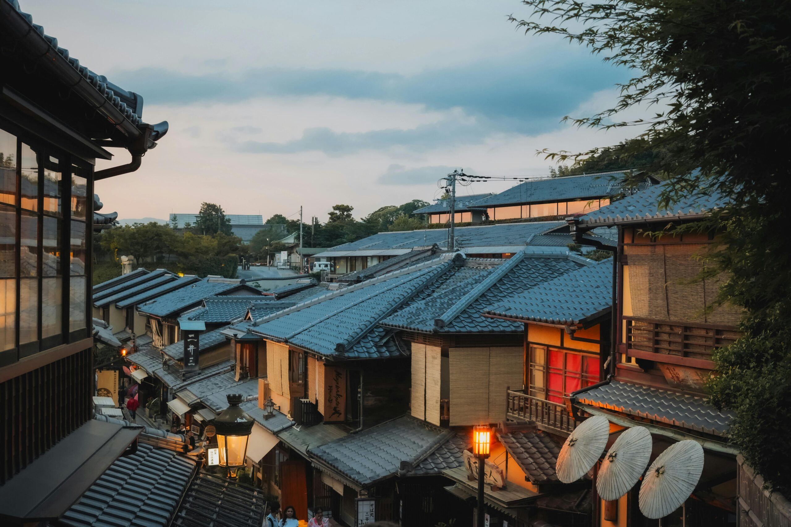 .A street in Kyoto