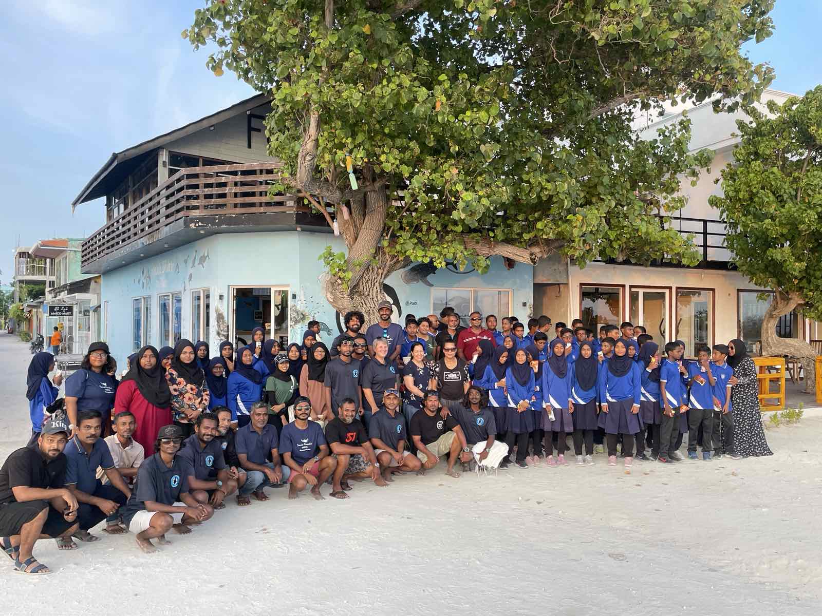 beach clean in secret paradise maldives