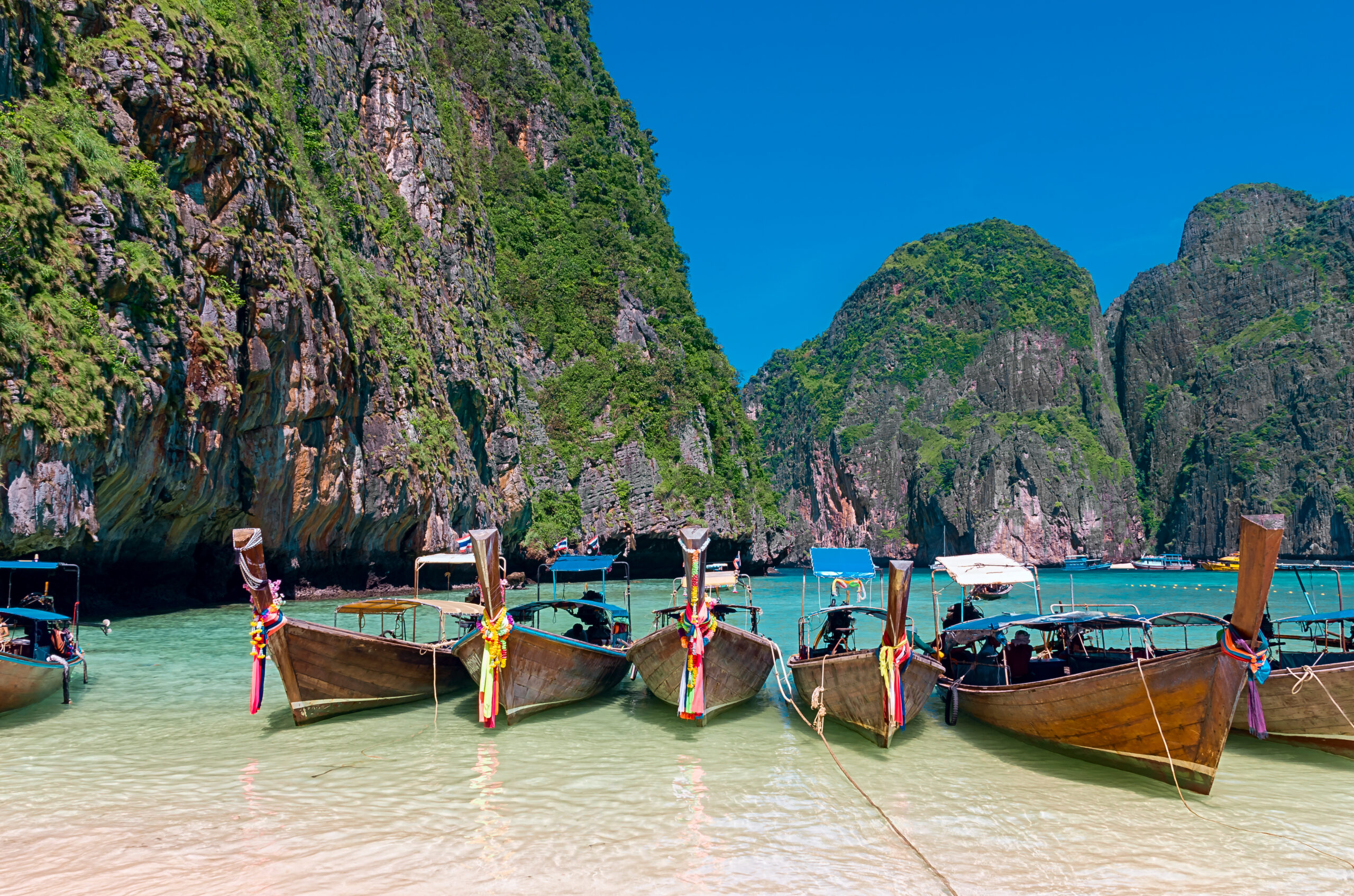 landscape maya bay in thailand