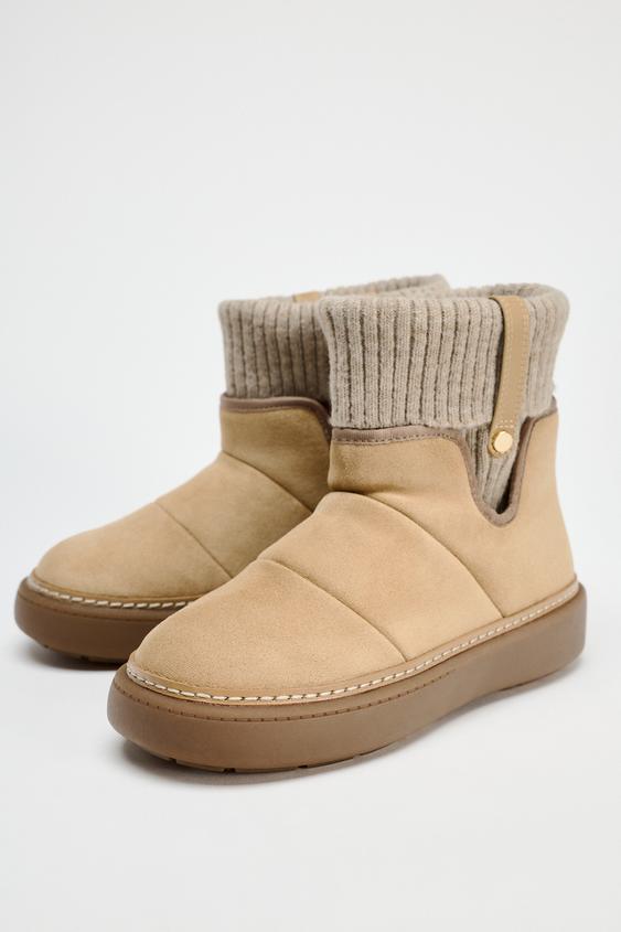 Zara knitted boots