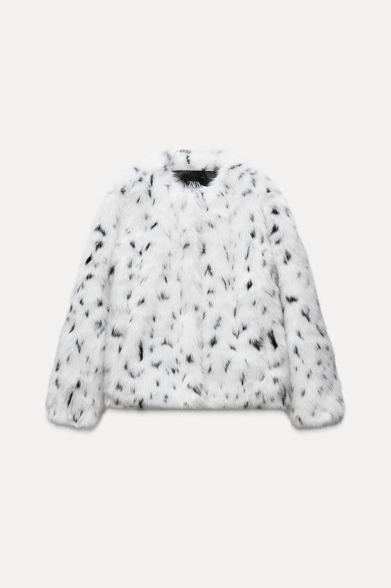 Zara animal print coat