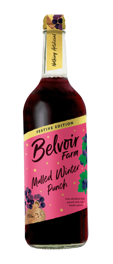 A pink bottle of Mulled Winter Punch