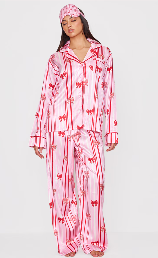 Satin bows pyjamas