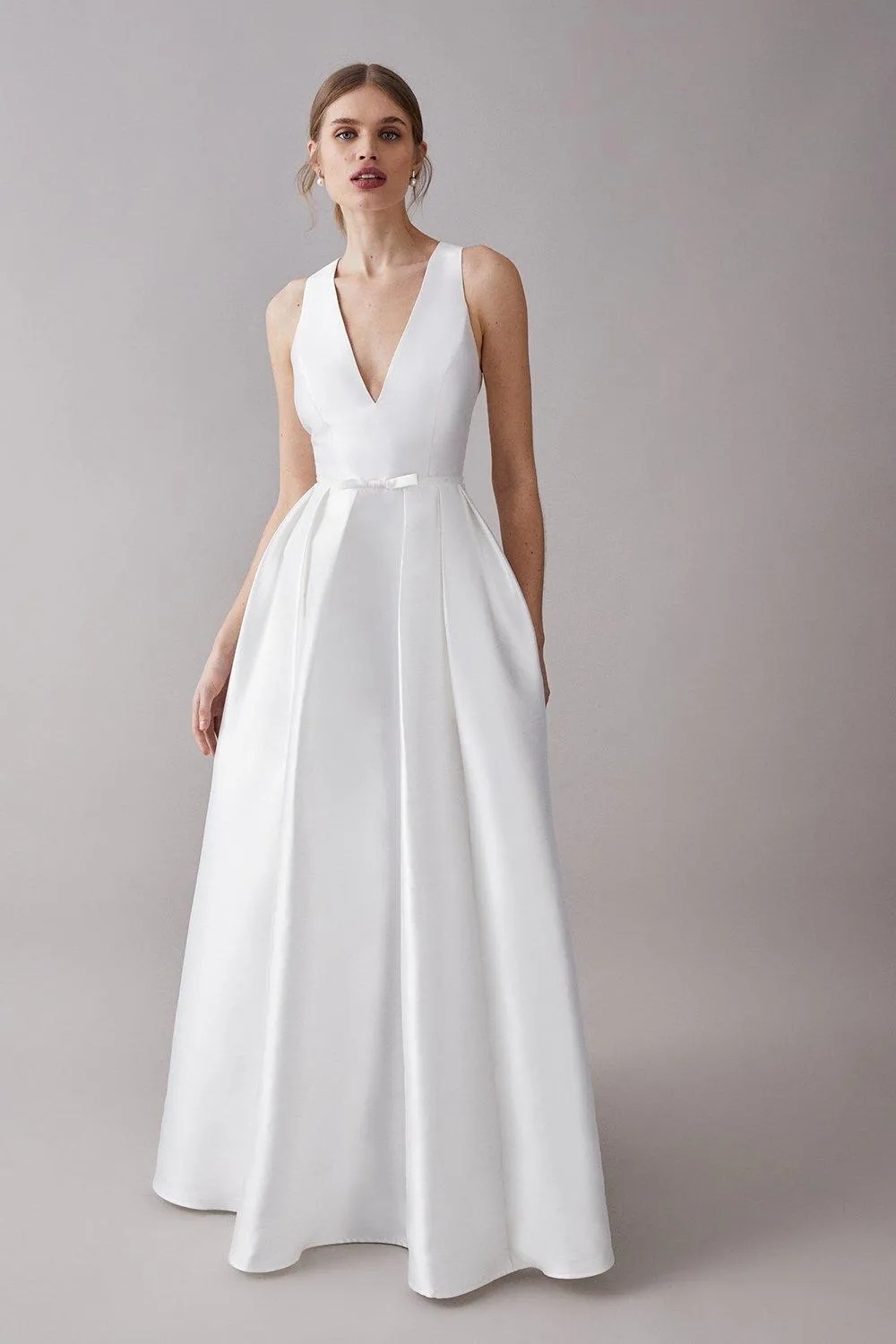 Coast plunge neck wedding dress