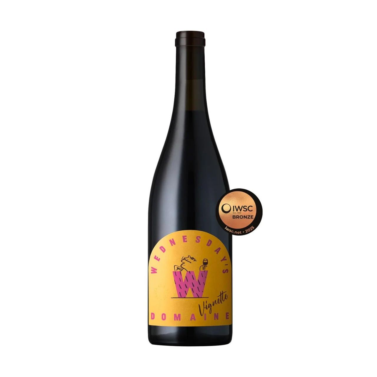 A bottle of non-alcoholic red wine