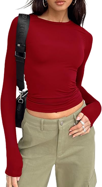 Amazon Women's Slim-Fit Crop Top