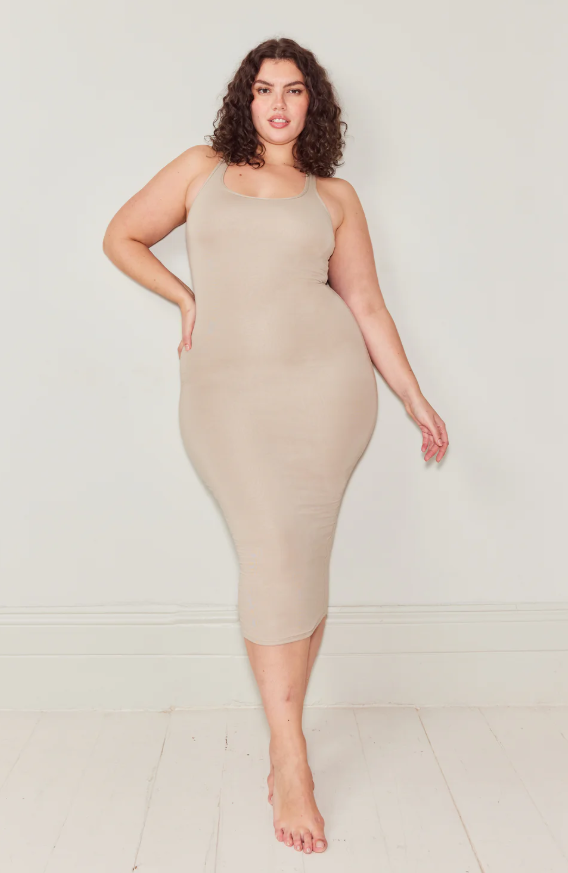 365 Racerback Bodycon Midi Dress