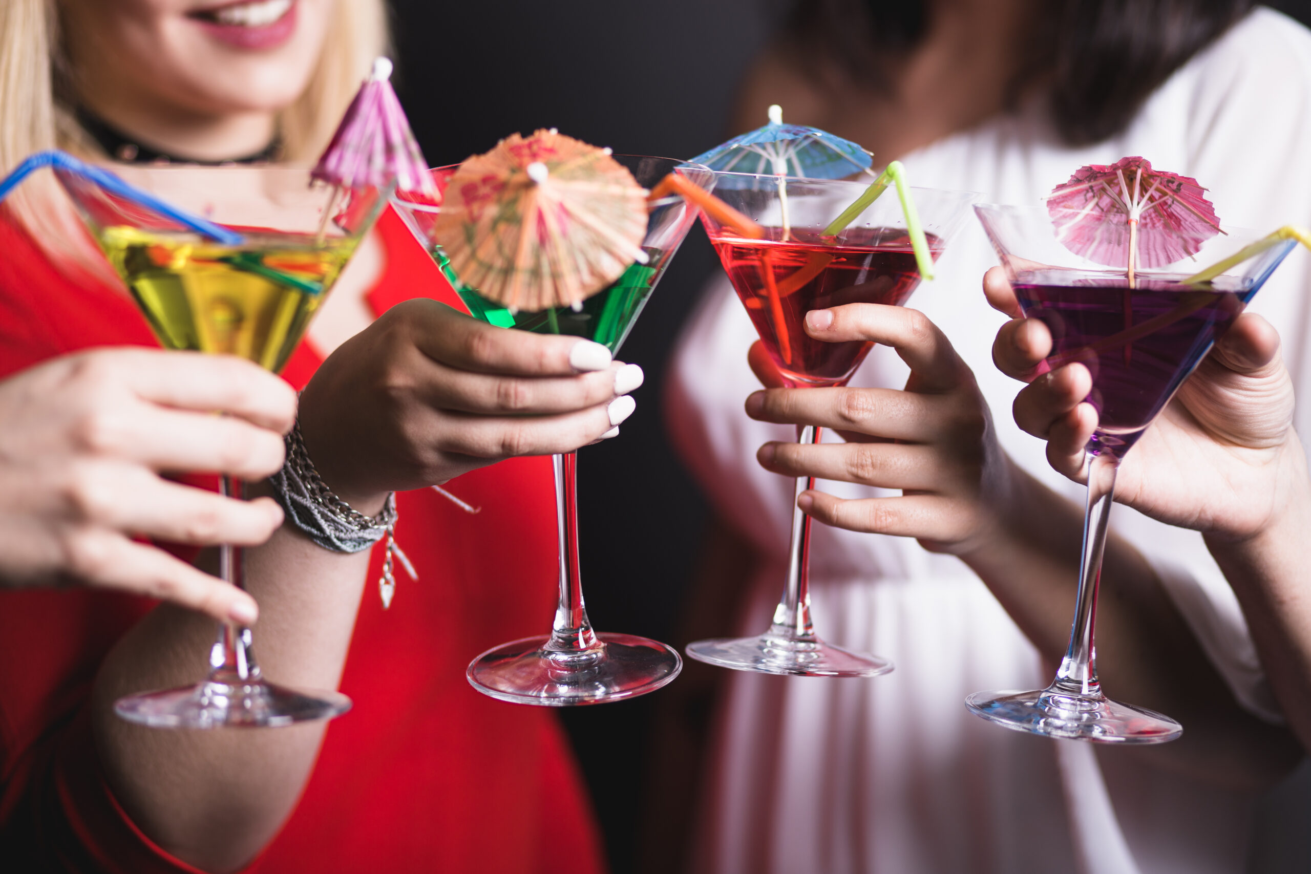 Women holding mocktails