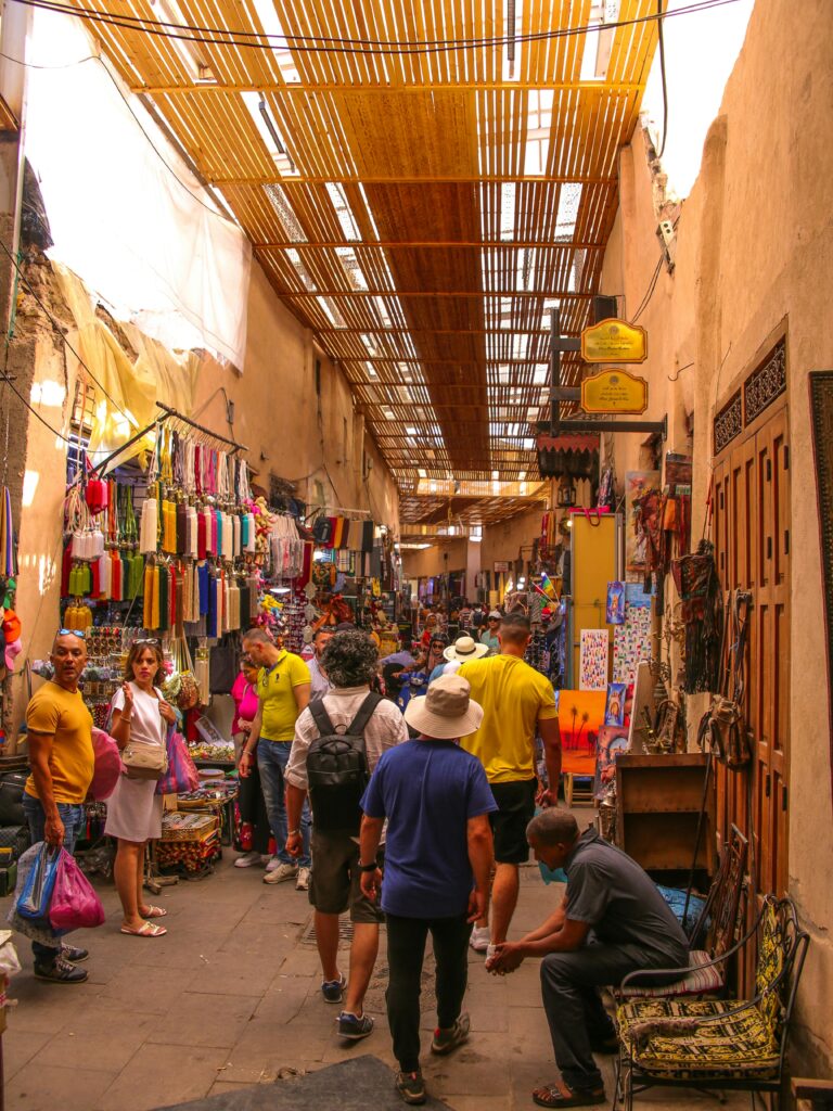 A street market in Marrakech