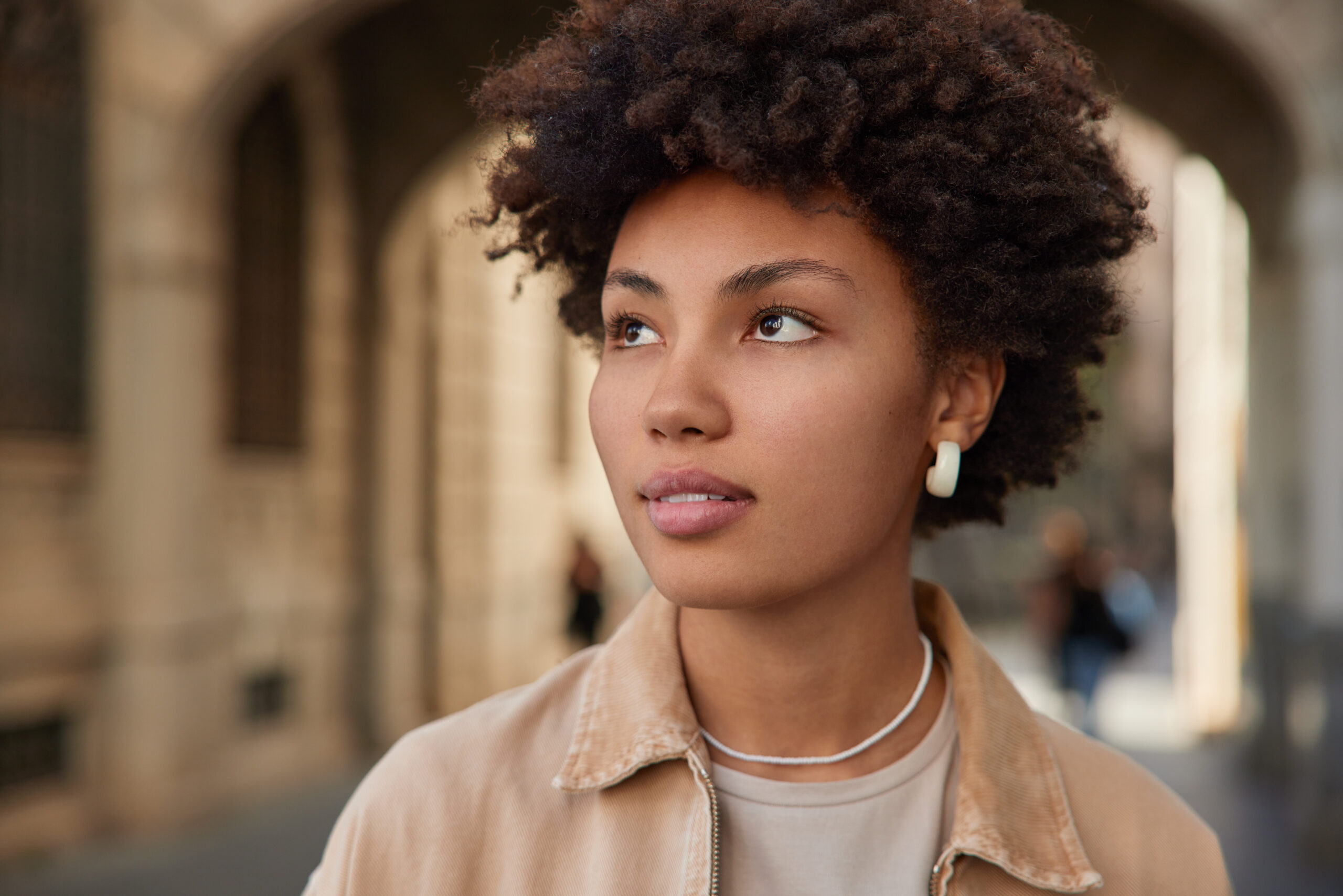 Woman with natural beauty