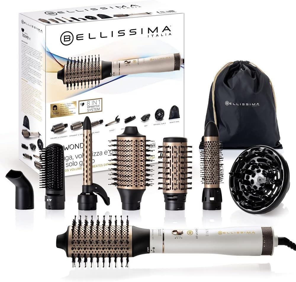 Bellissima Italia Air Wonder 8-in-1 Hot Air Styler