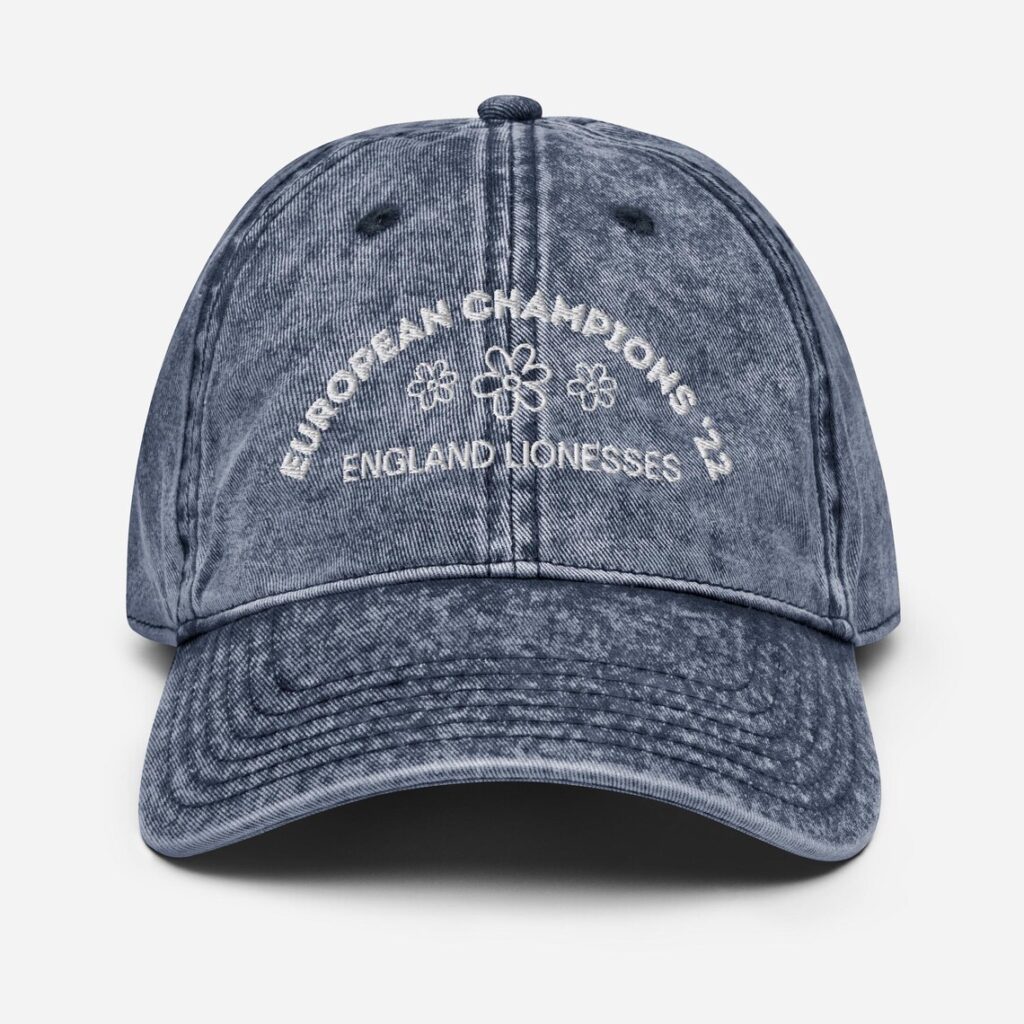 Lionesses England Women Embroidered Vintage Cap