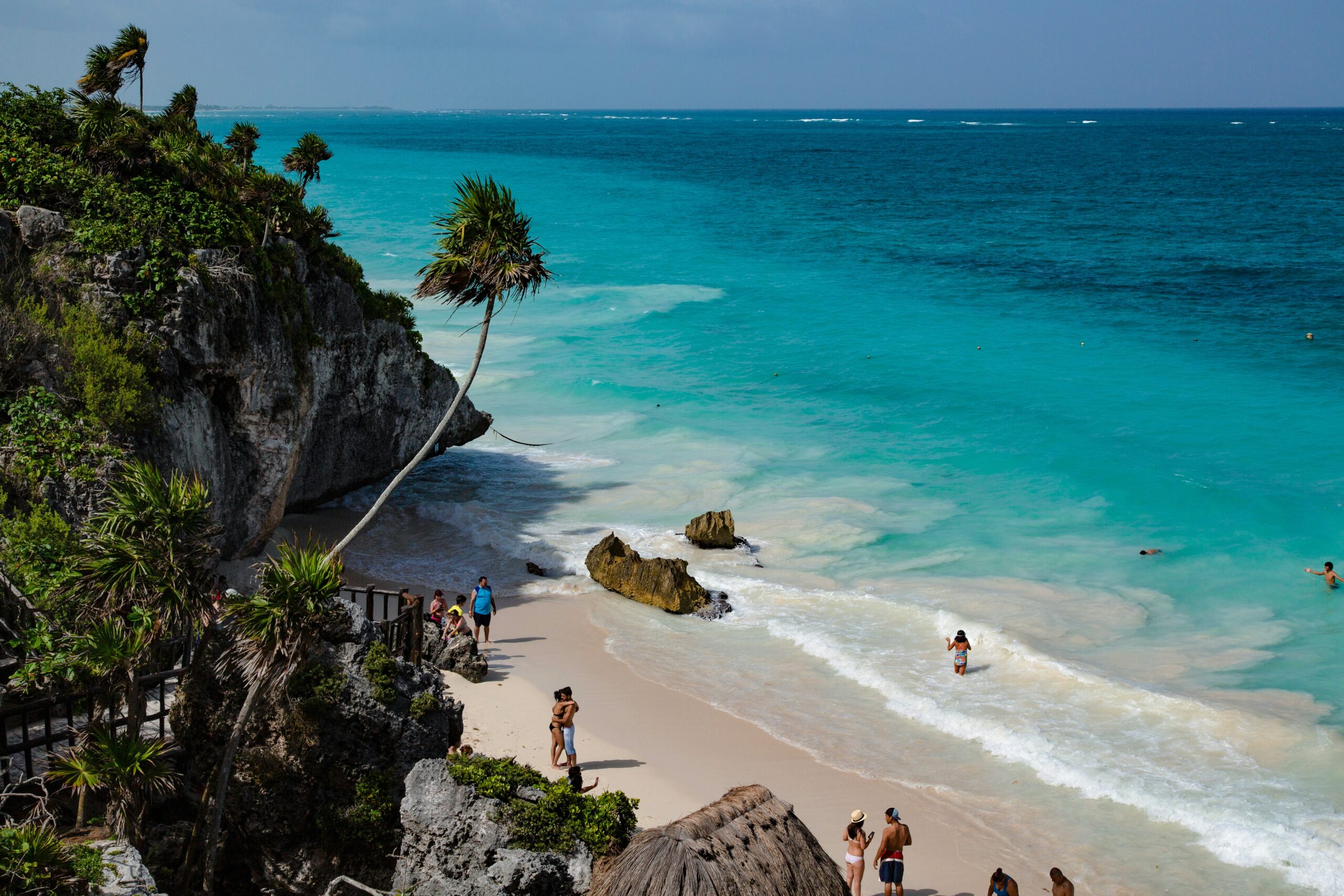 Maya site on the Carribean Sea in Mexico