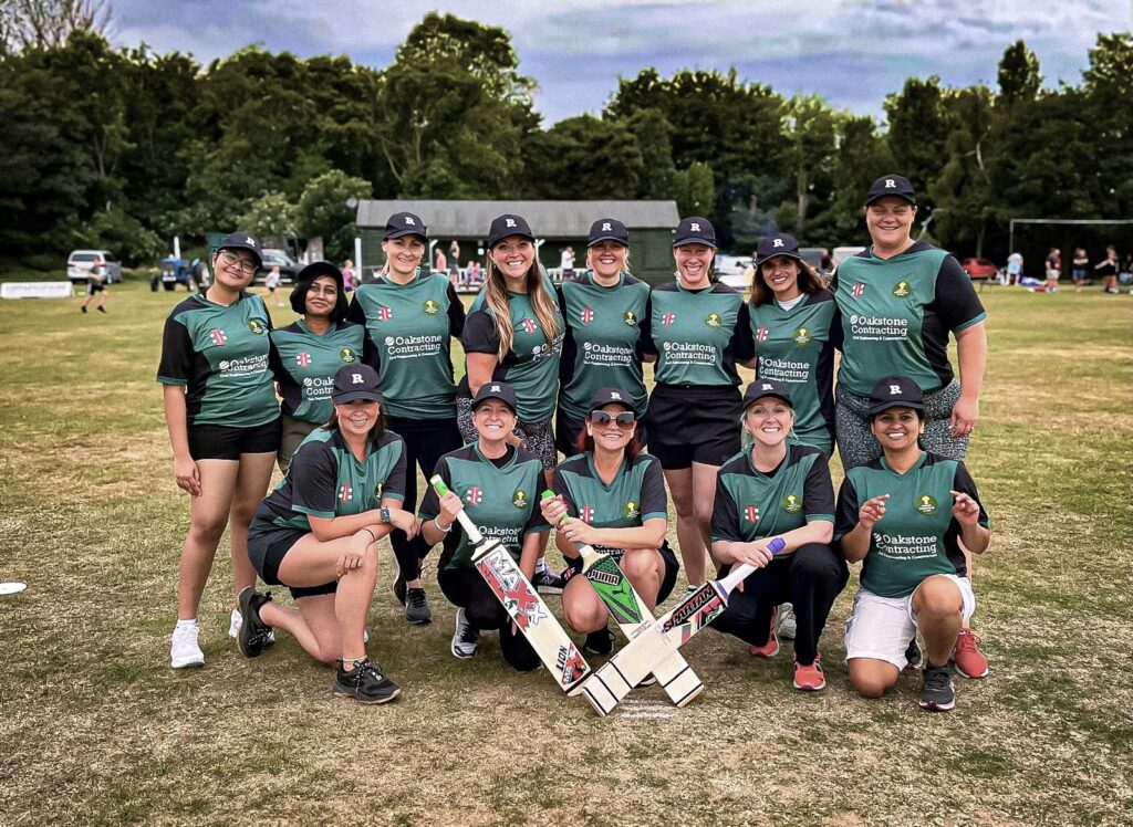 The women's team at Rankin's Cricket Club. 
