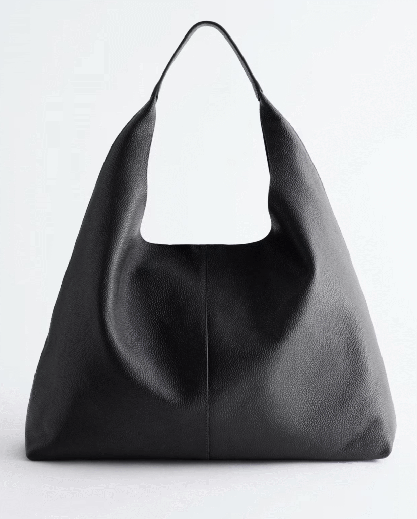 & Other Stories Large Leather Tote Bag