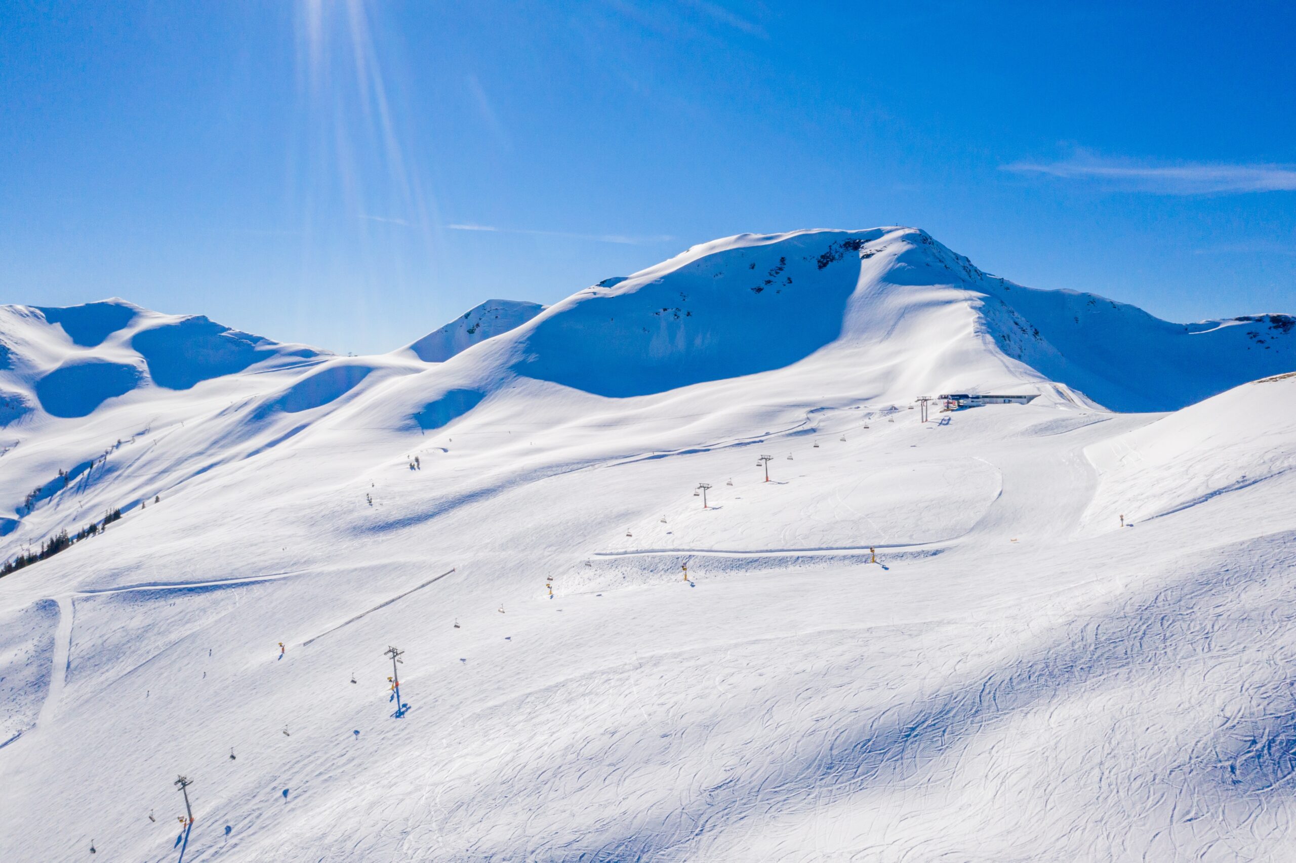 Alps covered in snow