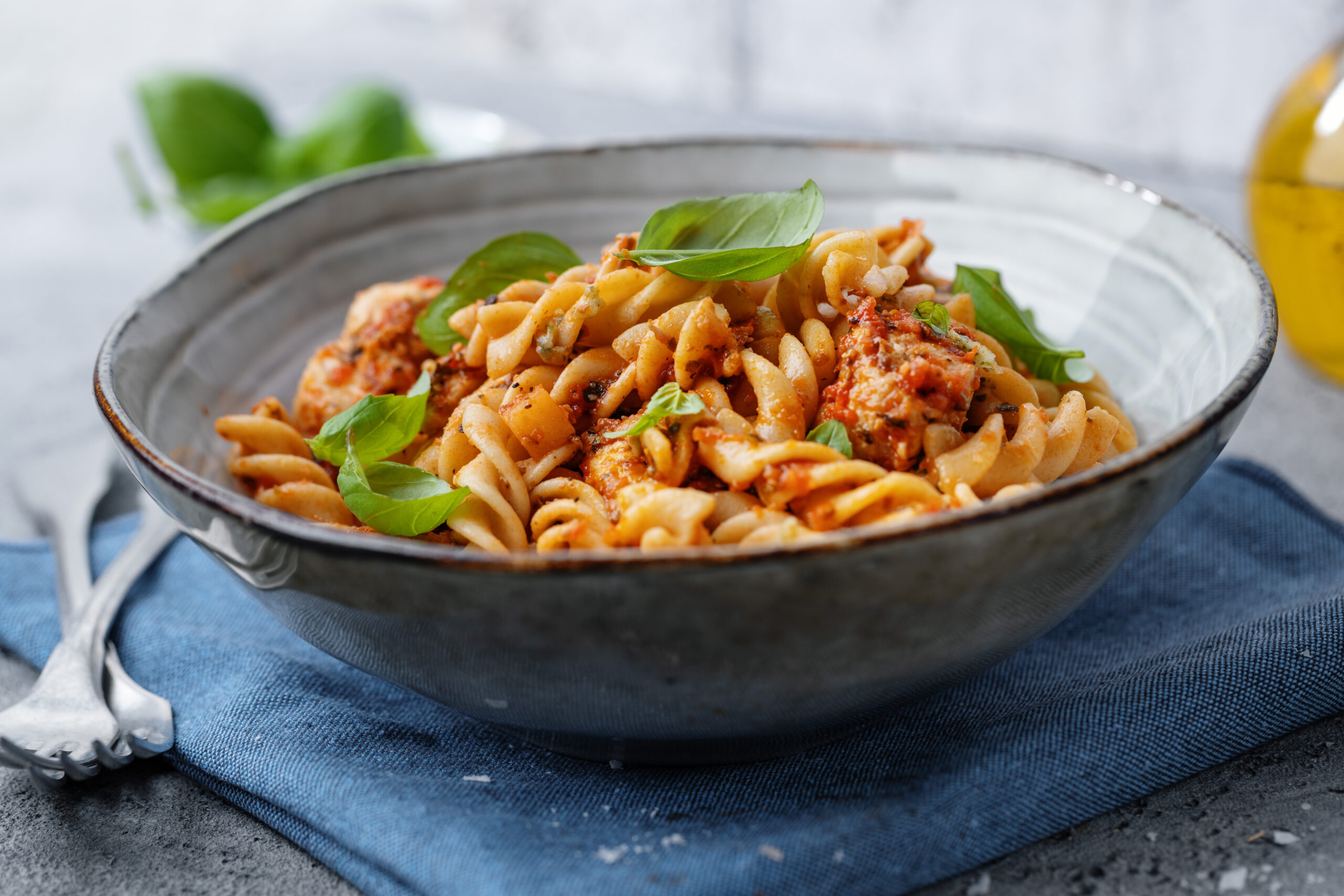 Pasta with chicken