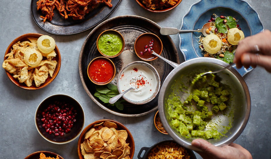Selection of curries at Cinnamon Kitchen City