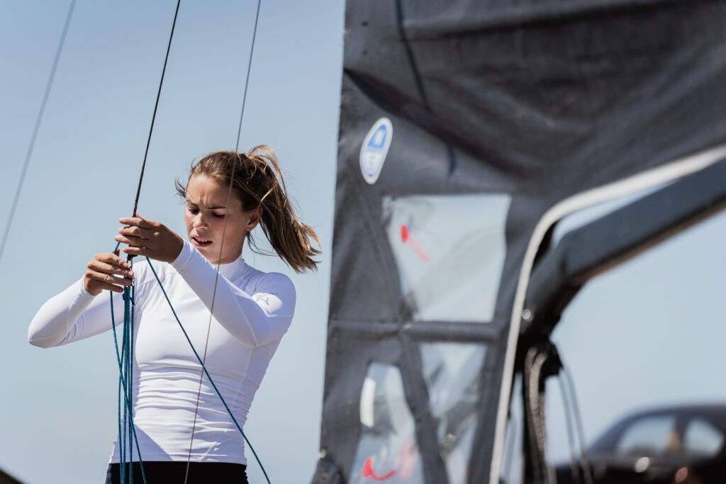 Hattie Rogers sailing