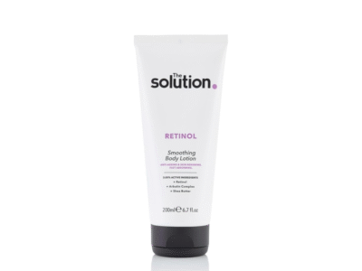 The Solution Smoothing body Lotion in tube white packaaging