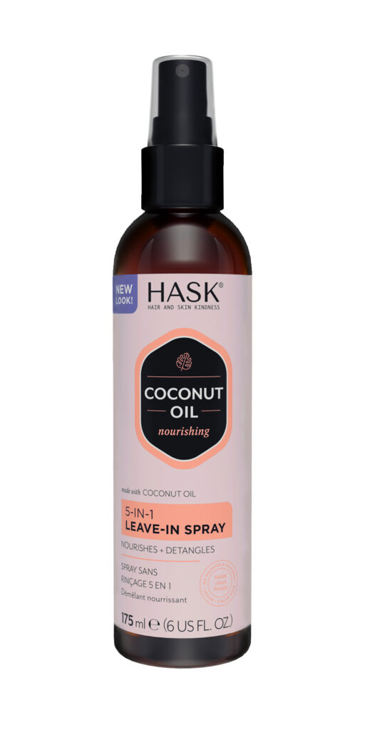 HASK coconut oil 5-in-1 conditioner spray 