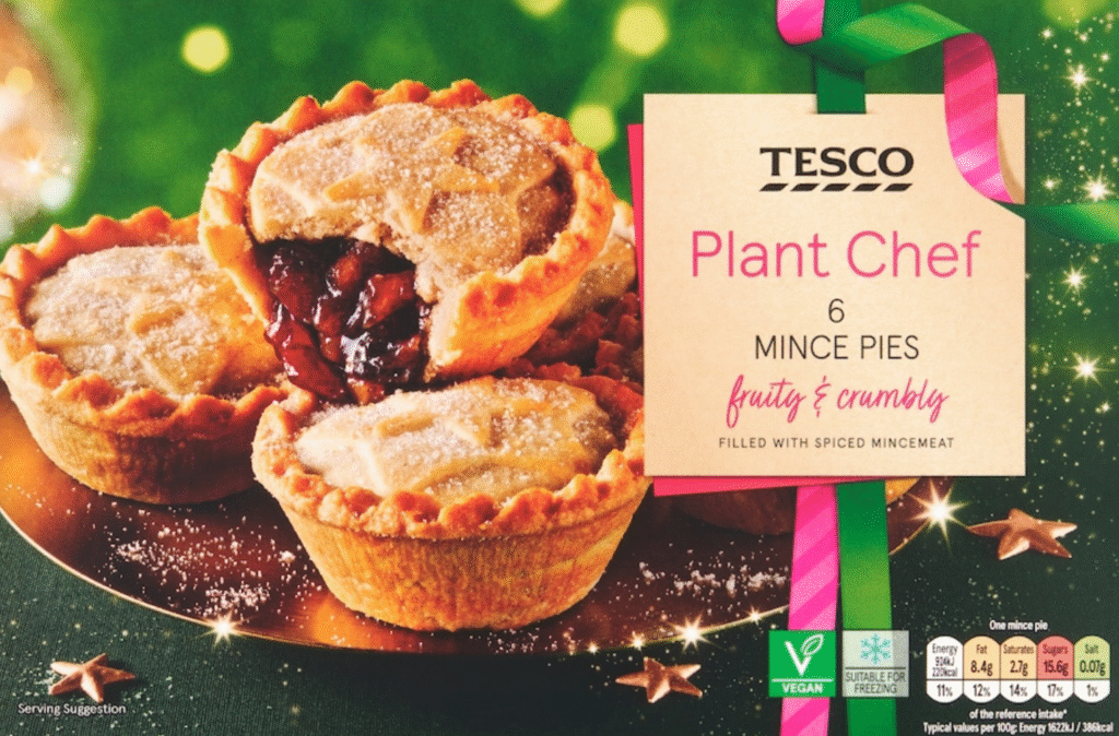 Tesco Plant Chef Mince Pies